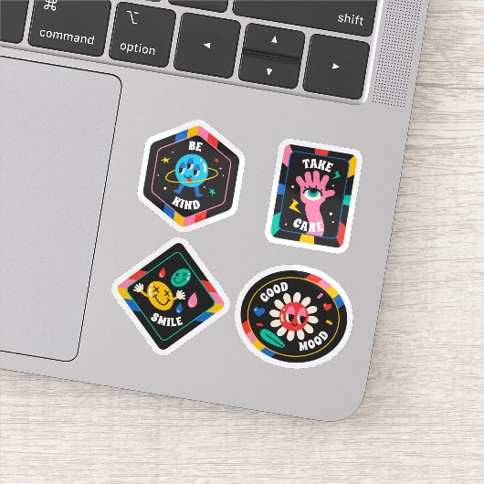 Retro klassieke cartoon sticker set (Detail)