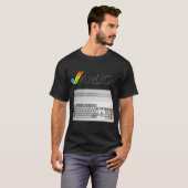  retro klassieke computer Amiga 80s nerd T-shirt (Voorkant volledig)