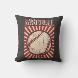 Retro  Klassieke Grunge Baseball Kussen