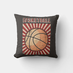 Retro Klassieke Grunge Basketball Kussen