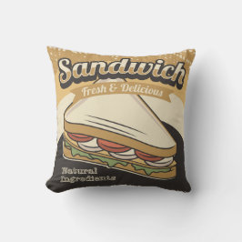 Retro  Klassieke Grunge Sandwich Kussen