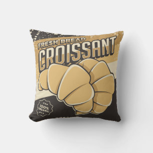 Retro Klassieke Grunge verse Croissant Kussen