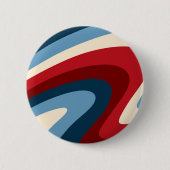 Retro klassieke jaren '70 wervelingen ronde button 5,7 cm (Voorkant)