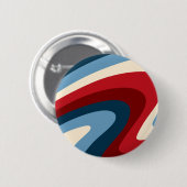 Retro klassieke jaren '70 wervelingen ronde button 5,7 cm (Voorkant /achterkant)