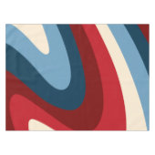 Retro klassieke jaren '70 wervelingen tafelkleed (Voorkant (Horizontaal))