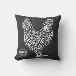 Retro  Klassieke kippenvel Kussen