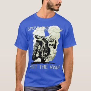 Retro Klassieke Motoren Rijder T-shirt