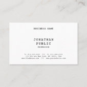 Retro klassieke nostalgische look minimalistisch e visitekaartje (Achterkant)