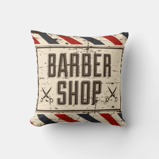 Retro Klassieke OogvangstBarberwinkel Kussen