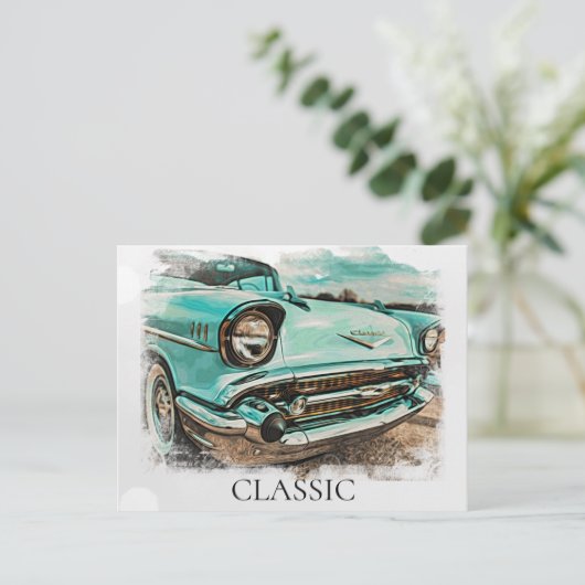 *~* Retro Klassieke Oude Antieke Schilderij Oud Briefkaart (Staand voorkant)