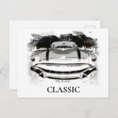 *~* Retro Klassieke Oude Auto Antiek Briefkaart (Voorkant / Achterkant)