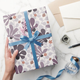 Retro Klassieke Ranken & Bloemen Cadeaupapier