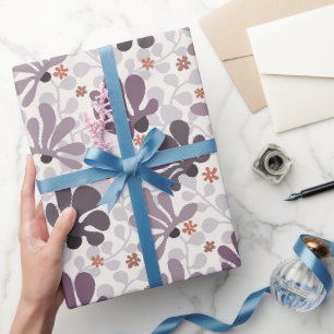 Retro Klassieke Ranken & Bloemen Cadeaupapier