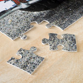 Retro Klassieke Rode Auto Convertible Puzzel (Zijkant)