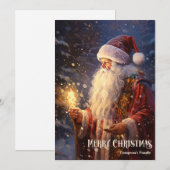 retro klassieke Sinterklaas Feestdagenkaart (Voorkant / Achterkant)