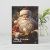  retro klassieke Sinterklaas Feestdagenkaart (Staand voorkant)