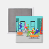 Retro Klassieke Televisie Magneet (Voorkant / Achterkant)