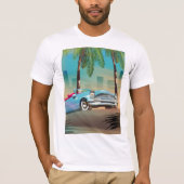 Retro Klassieker Auto T-shirt (Voorkant)