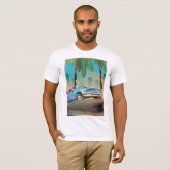 Retro Klassieker Auto T-shirt (Voorkant volledig)