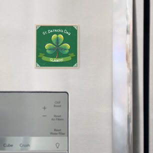 Retro Klaver St. Patrick's Day Magneet
