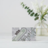 Retro  Kleding Kleding Winkel Visitekaartje (Staand voorkant)