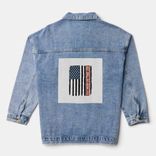 Retro Klein Buschauffeur Vlag Shirt Ontwerp_1 Denim Jacket