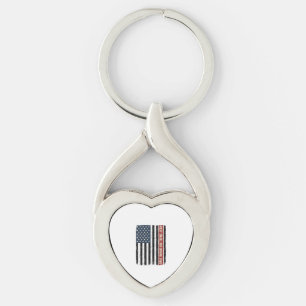 Retro Kleine Buschauffeur Vlag Shirt Ontwerp_1 Sleutelhanger