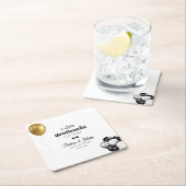 Retro Kleine Gentleman Balloons Jongen Baby shower Kartonnen Onderzetters (Insitu)