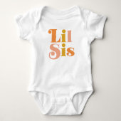 Retro 'Kleine Zus' Sibling Match Romper (Voorkant)