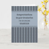 Retro Kleinzoon Gefeliciteerd Afstuderen Kaart (Gele Bloem)