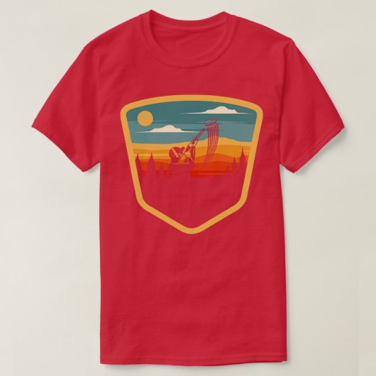 Retro  kleival schieten t-shirt (Design voorkant)