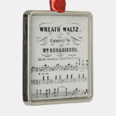 Retro-kleppen van muzieknoten vellen ( wals) metalen ornament (Rechts)