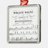 Retro-kleppen van muzieknoten vellen ( wals) metalen ornament (Links)