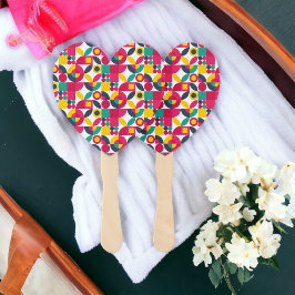 Retro kleur handwaaier