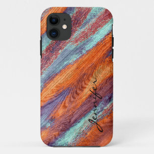 Retro Kleur Houtstructuur Textuur #2 Case-Mate iPhone Case
