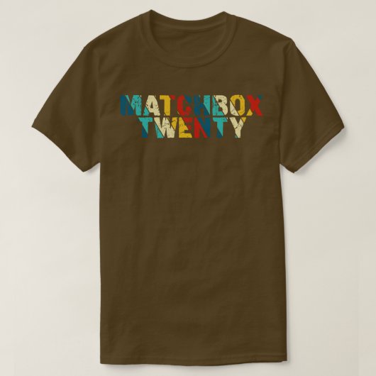 Retro Kleur Matchbox Twintig T-shirt (Design voorkant)