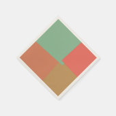Retro Kleur Modern Geometrisch Patroon #8 Servet (Hoek)