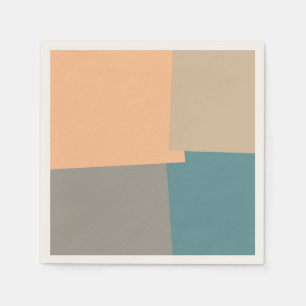 Retro Kleur Moderne Geometrische Patroon Servet