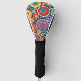 Retro kleur Pop cirkels Golfheadcover