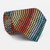 Retro kleur Stippen Stropdas (Opgerold)