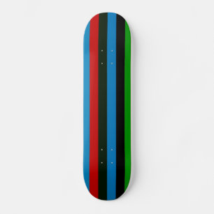 Retro Kleur Streep Patroon 6 Persoonlijk Skateboard