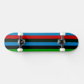 Retro Kleur Streep Patroon 6 Persoonlijk Skateboard (Horizontaal)