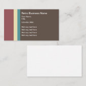 Retro kleur Visitekaartjes ontwerp Sjabloon (Voorkant / Achterkant)