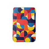Retro Kleurblok Geometrie Kunst Badmat (Voorkant Verticaal)