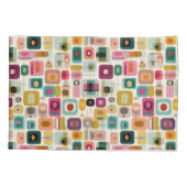 RETRO Kleurblokken Mid Century Modern Kunstpatroon Kussensloop (Achterkant)