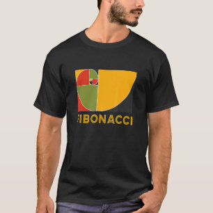 Retro kleuren Abstracte Golden Ratio Fibonac T-shirt