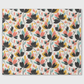 Retro Kleuren Cadeaupapier (Vlak)