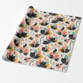 Retro Kleuren Cadeaupapier (Uitgerold)