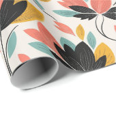 Retro Kleuren Cadeaupapier (Rol Hoek)