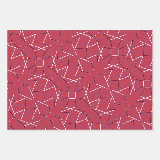 RETRO KLEUREN EN VORMEN 1950 woo hoo Inpakpapier Vel (Voorkant 3)